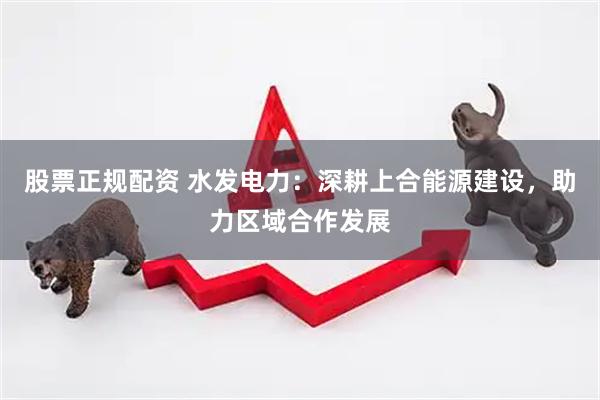 股票正规配资 水发电力：深耕上合能源建设，助力区域合作发展